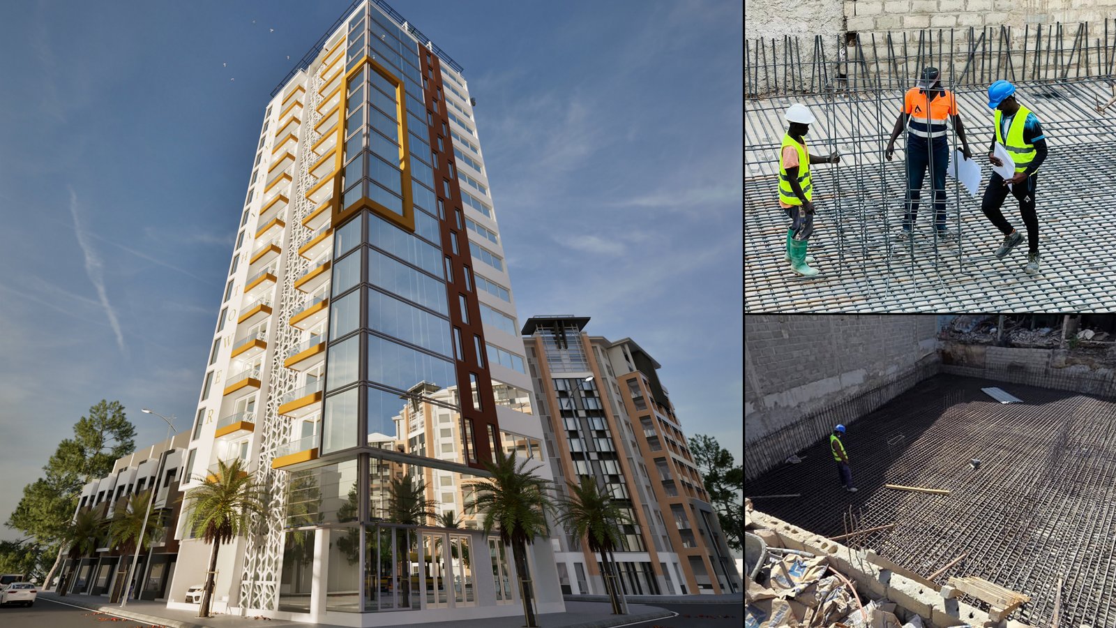 Al Madinah Tower — rendu et chantier
