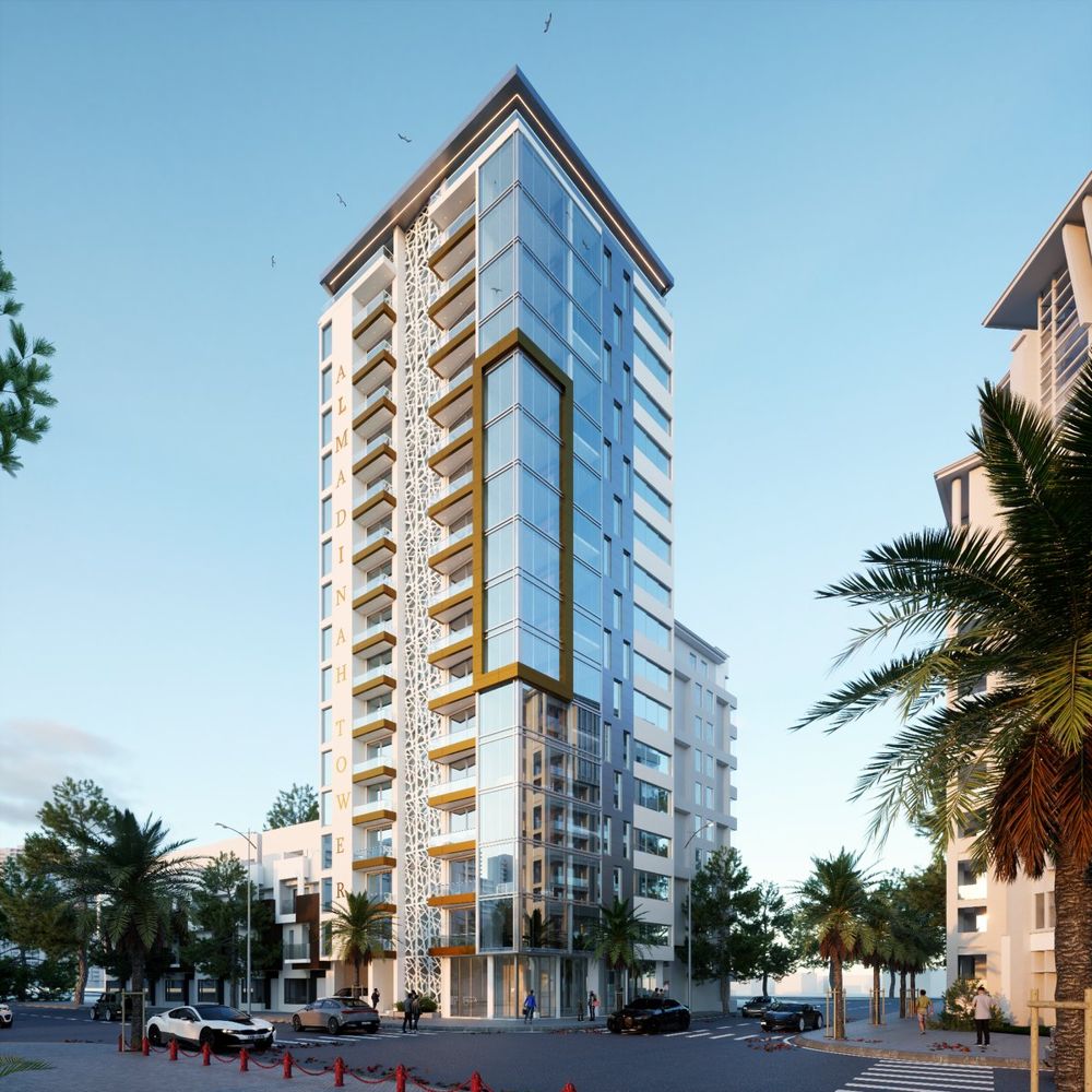 Al Madinah Tower, Plateau — rendu architectural