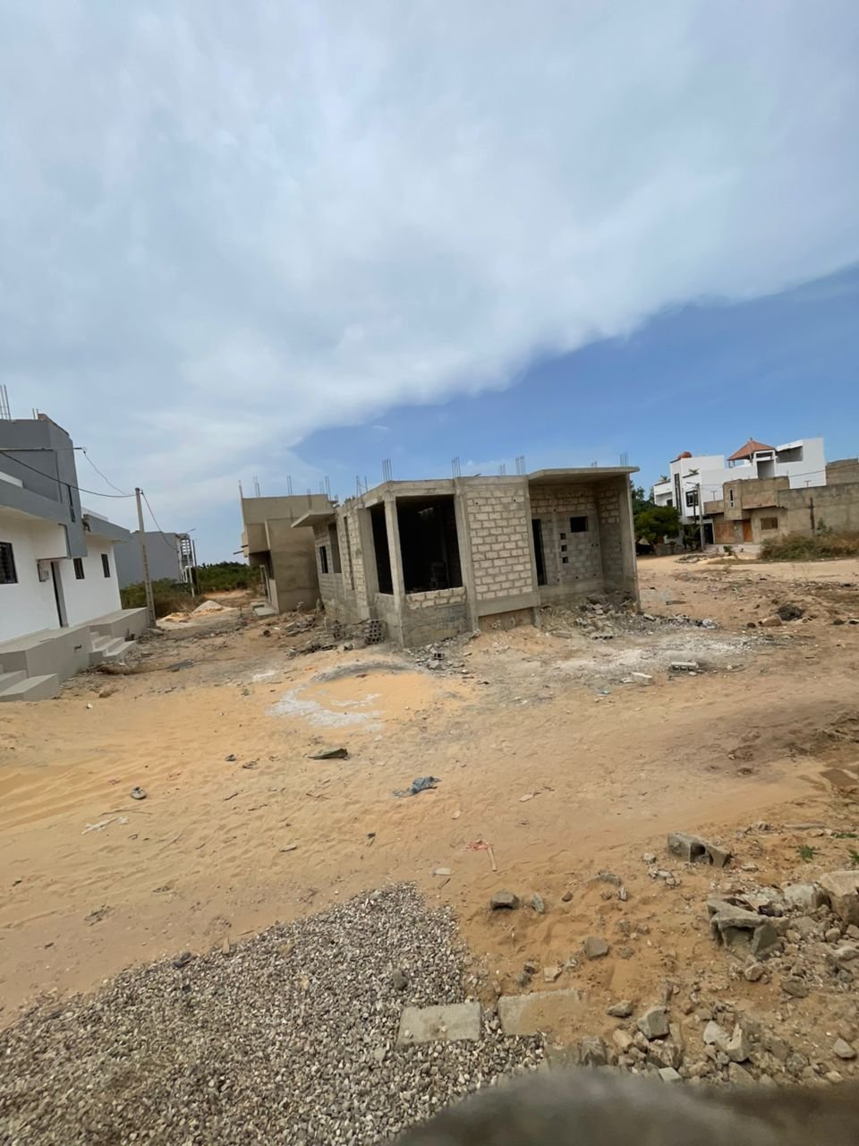 Vue d'ensemble du chantier Ndiakhirate